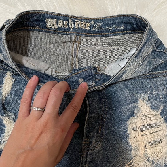 Machine Jeans Women High Waisted Shorts Denim Size S - Picture 8 of 9